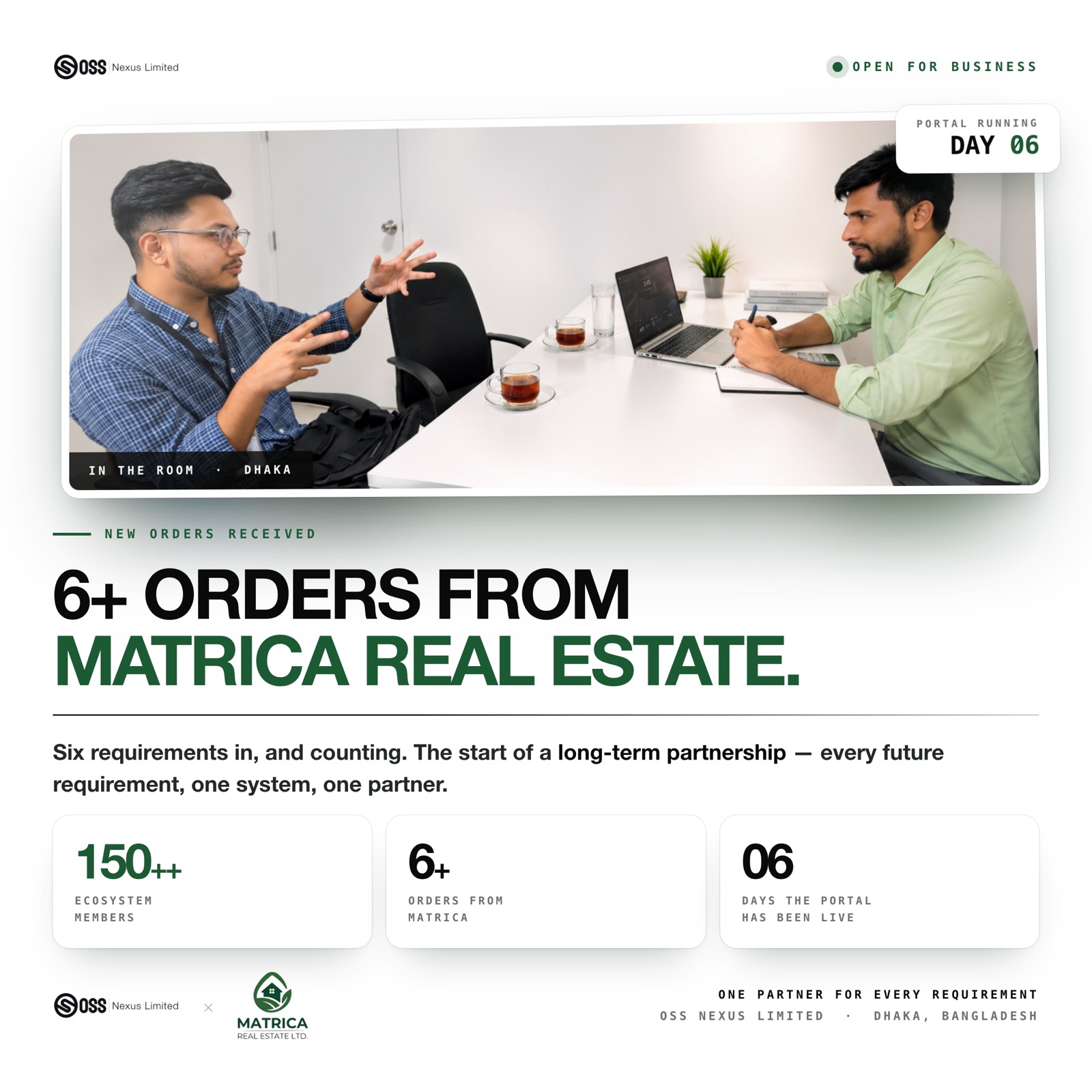 Six new orders from Matrica Real Estate