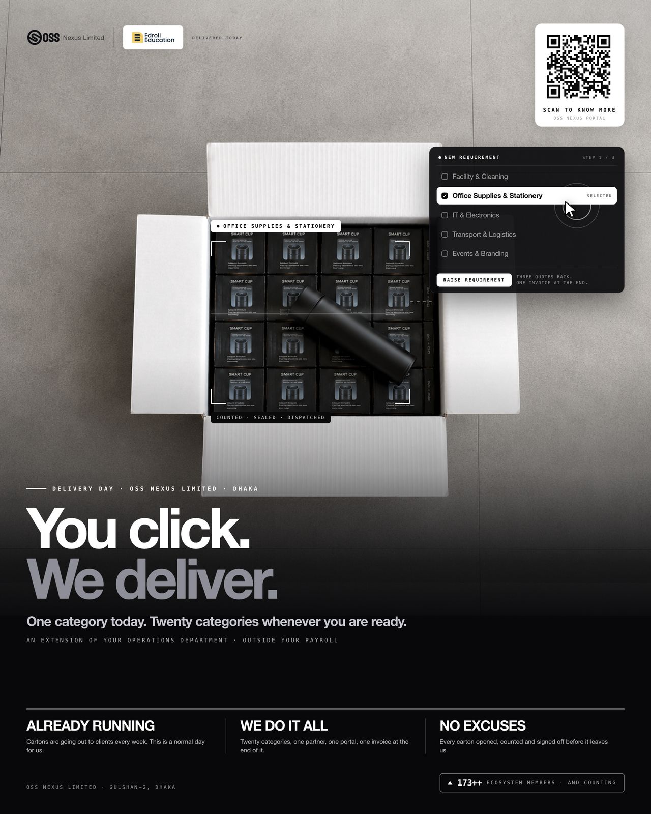 You click. We deliver.